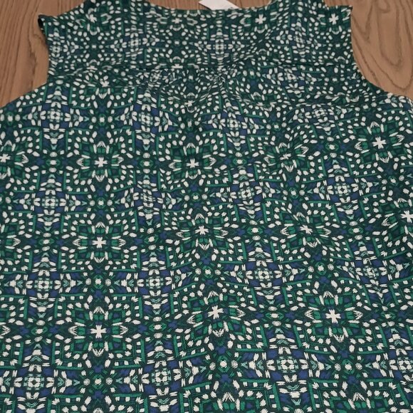 Loft Size XL Blue and Green Top (NWT) - Picture 9 of 12